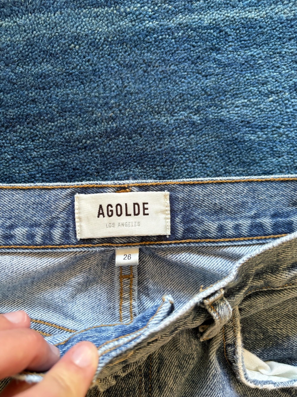 AGOLDE 90s Pinch Light Wash Distressed Denim Jeans
